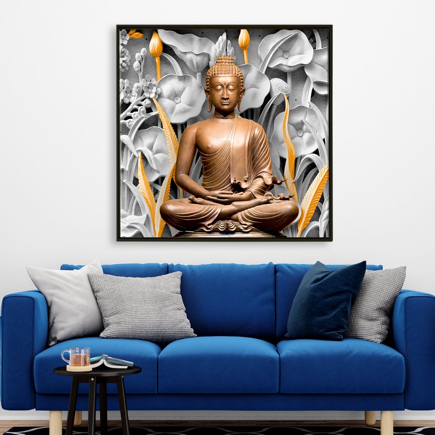 Buddha Vastu Wall Art Canvas Painting For Living Room and Office Wall Decoration