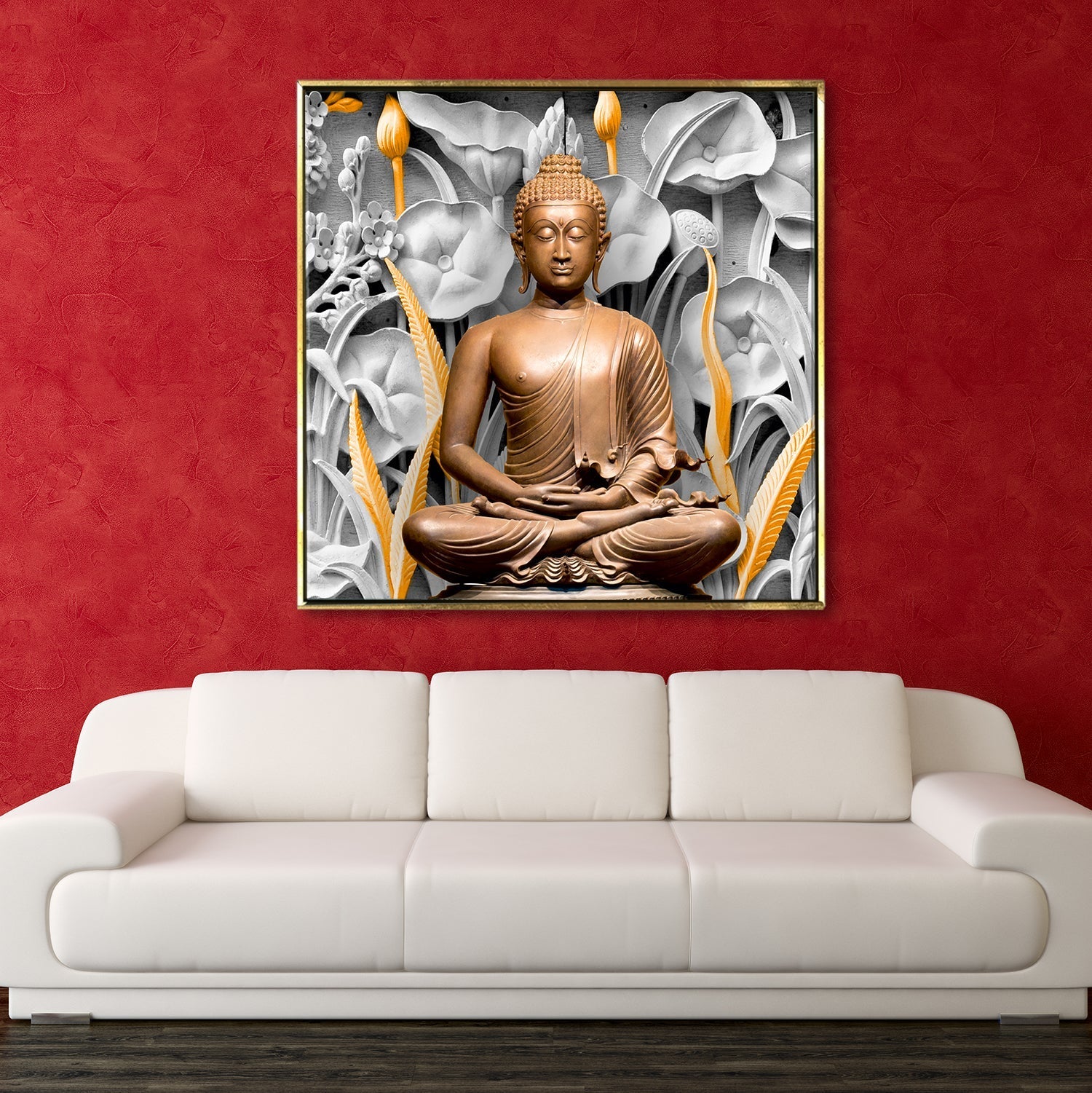 Buddha Vastu Wall Art Canvas Painting For Living Room and Office Wall Decoration