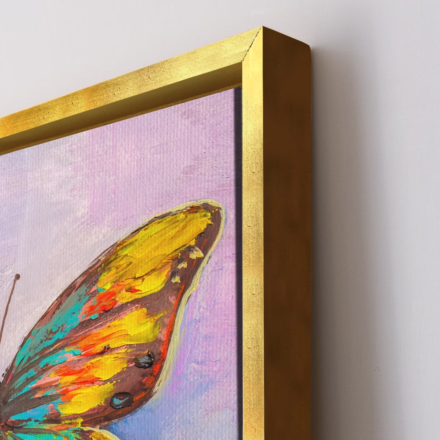 Butterfly Vastu Canvas Painting Framed For Living Room Wall Decoration