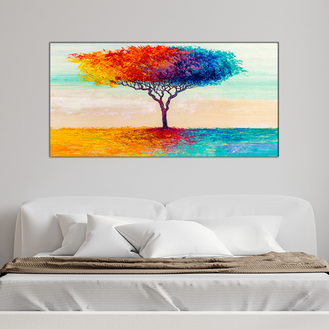 Colorful tree Canvas Wall Painting