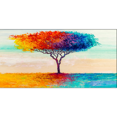 Colorful tree Canvas Wall Painting