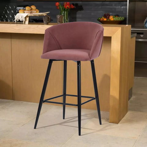 Luxurious Comfy Velvet Counter Bar Chair / Long Chair