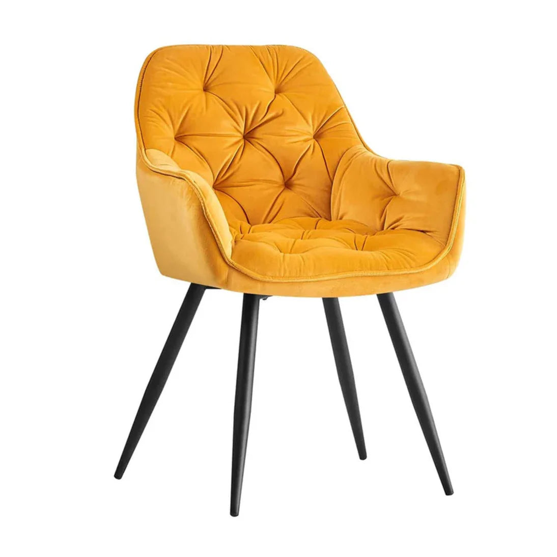 Comfy Padded Tufted Velvet Lounge Chair