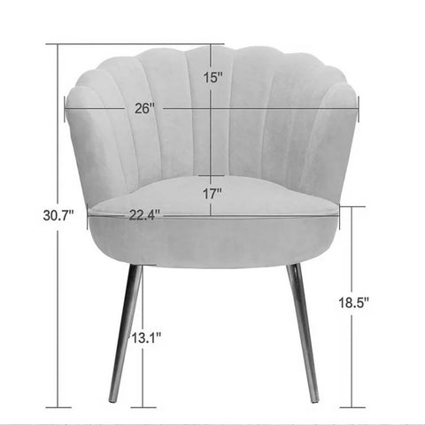 Crafted Shell Designer Lounge Chair