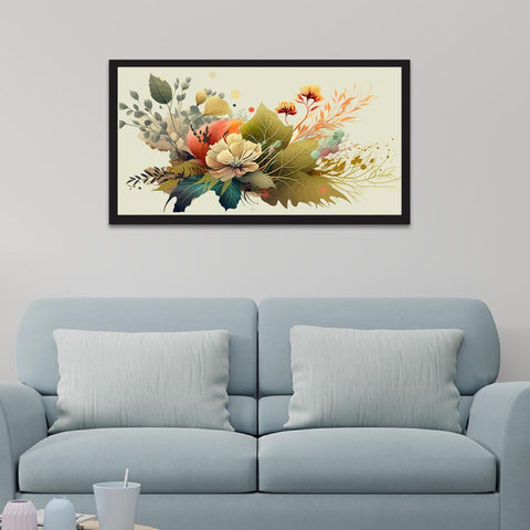 Abstract Spring Season Floating Frame Canvas Wall Paintings