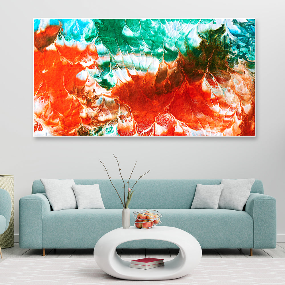 Abstract Canvas Framed Painting for Home and Office Wall Decor Art Print