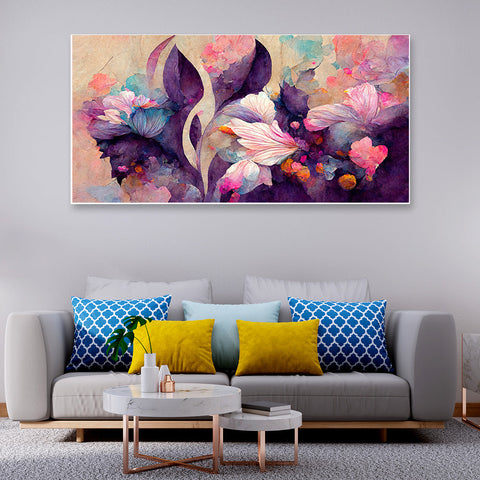 Beautiful Flower Canvas Paintings for Wall Decoration