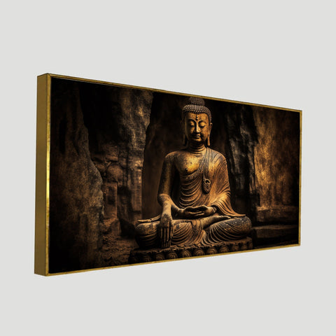 Meditating Buddha Religious Canvas Wall Painting