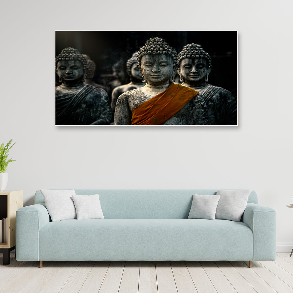 Meditating Budha Canvas Big Painting for Home DÃ©coration