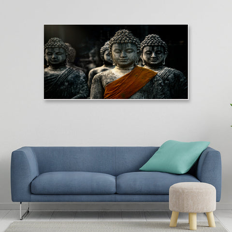 Meditating Budha Canvas Big Painting for Home DÃ©coration