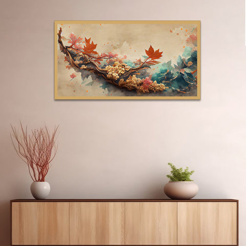 3D Art Natural Illustration Floating Frame Canvas Painting For Wall DÃ©cor