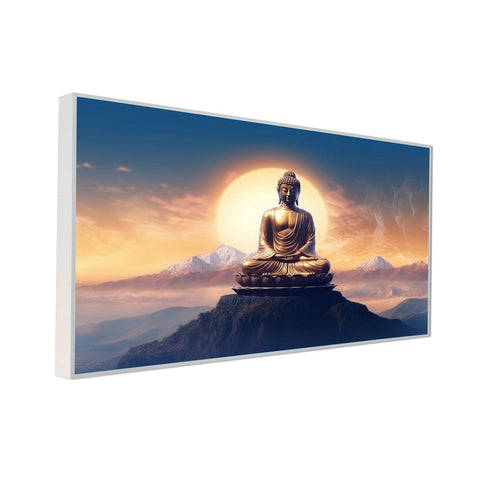 Modern Art Vastu 3D Buddha Canvas Wall Painting