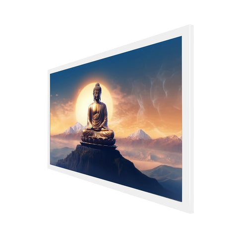 Modern Art Vastu 3D Buddha Canvas Wall Painting