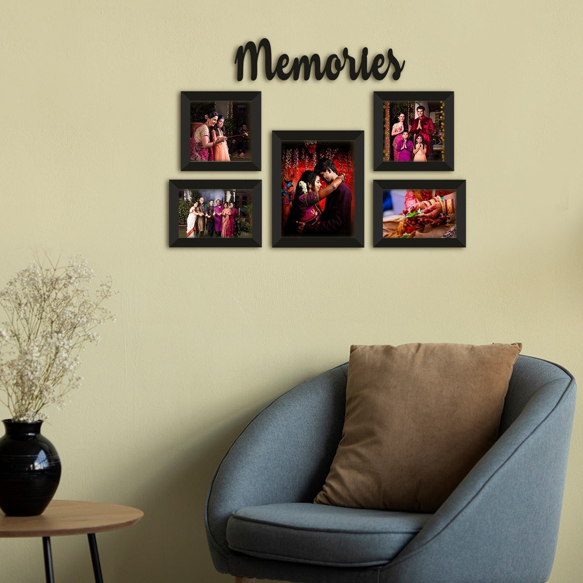 Family Love Memories Home Photo Frame Collage Set For Home Decor (MEMORIES)