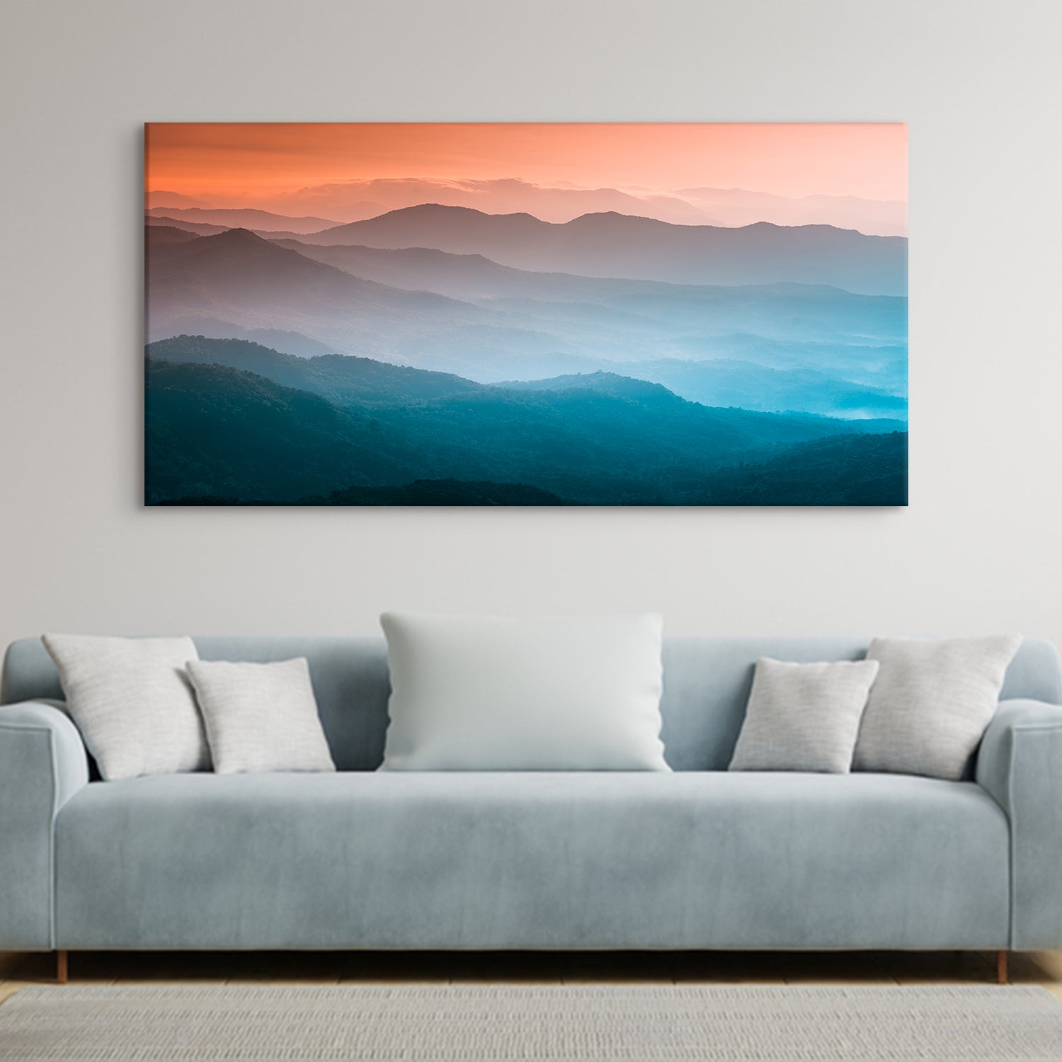 Feng Shui Mountain Canvas Painting For Home and Office Wall Decoration