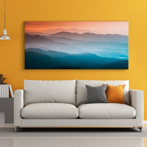 Feng Shui Mountain Canvas Painting For Home and Office Wall Decoration