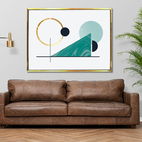 Framed Canvas Digital Abstract Modern Art Wall Painting For Home and Hotels Wall Decoration. Digital Reprint (ABWA15)