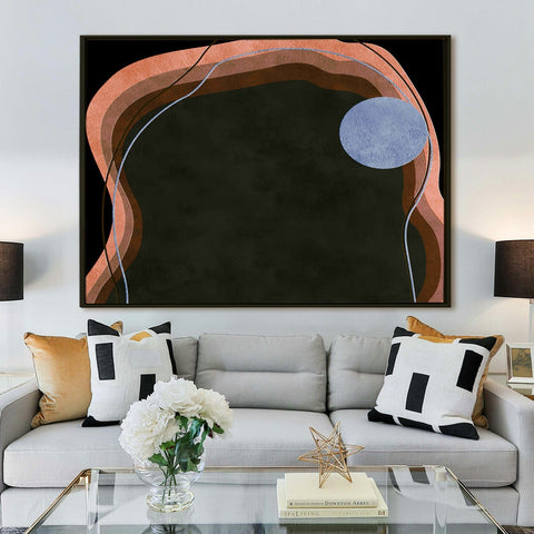 Framed Canvas Digital Abstract Modern Art Wall Painting For Home and Hotels Wall Decoration. Digital Reprint (ABWA20)