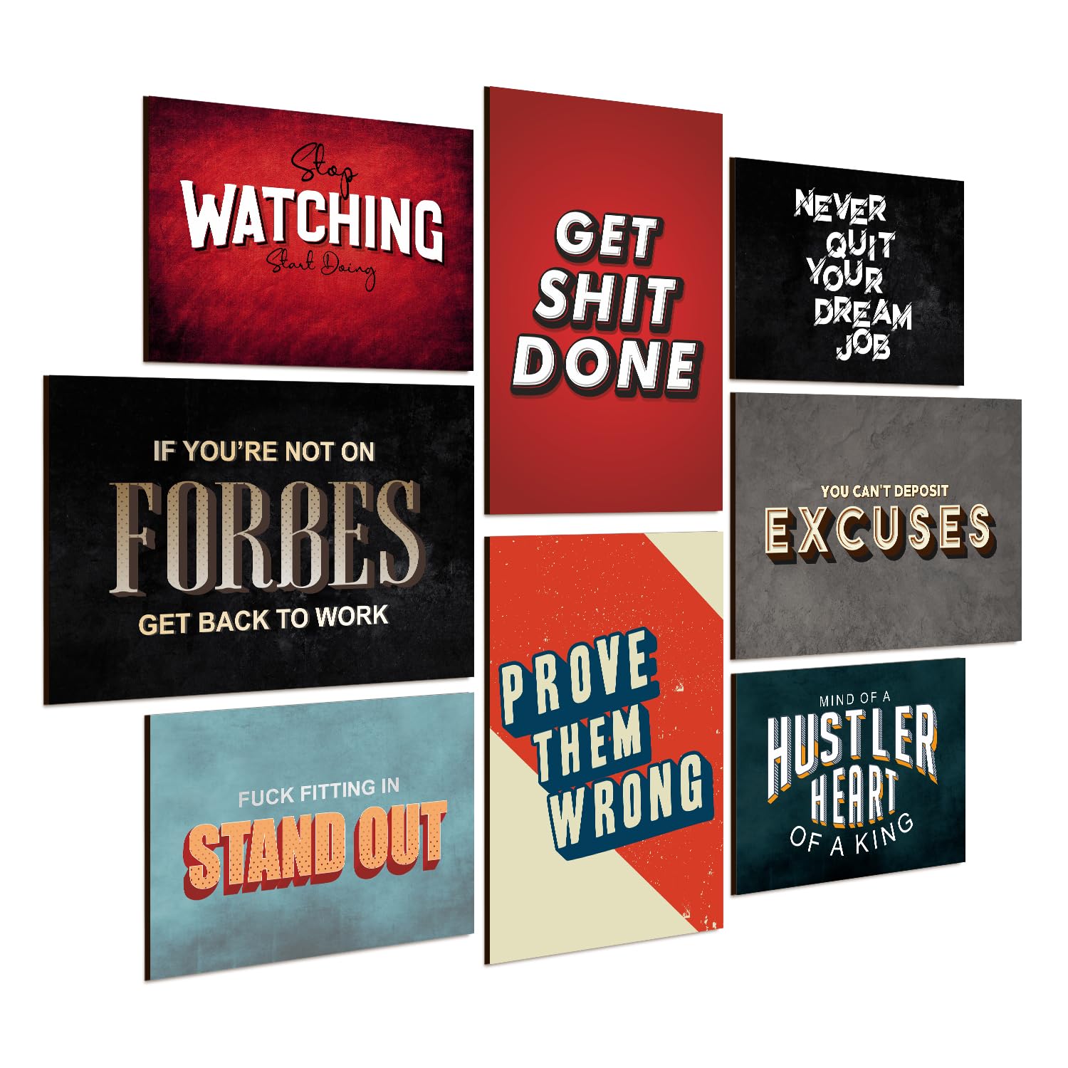 Framed Motivational Posters Quotes Large Size for Gym