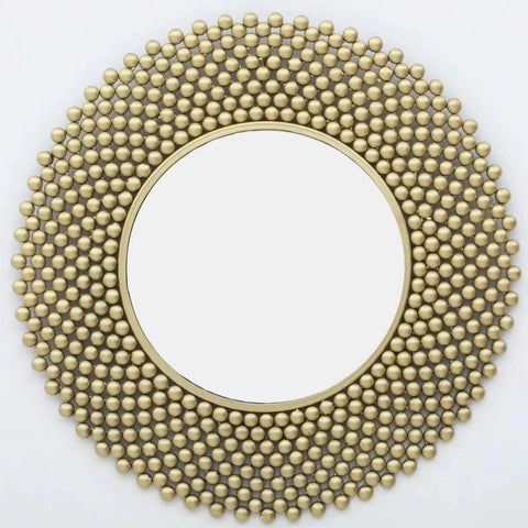 Handmade Gold Metal Framed Wall Mirror