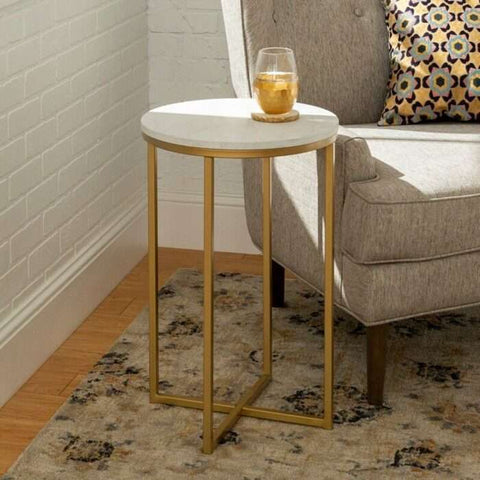 Round End Side Table