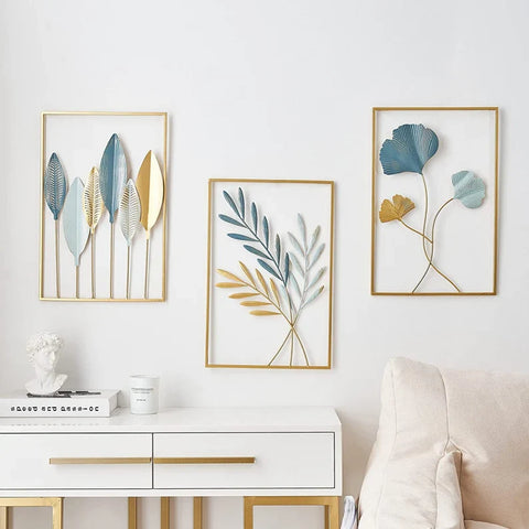 3 Panel Metal Wall Art