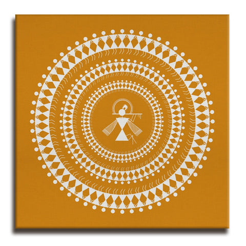 Indian Ethnic Warli Canvas Painting For Home and Hotels Wall Decoration