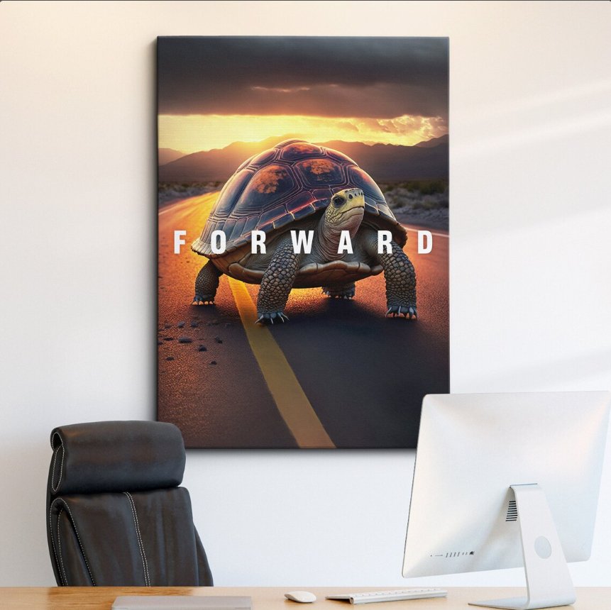 Inspirational Canvas Framed Posters With Motivational Quotes in Large Size for Office and Startups.