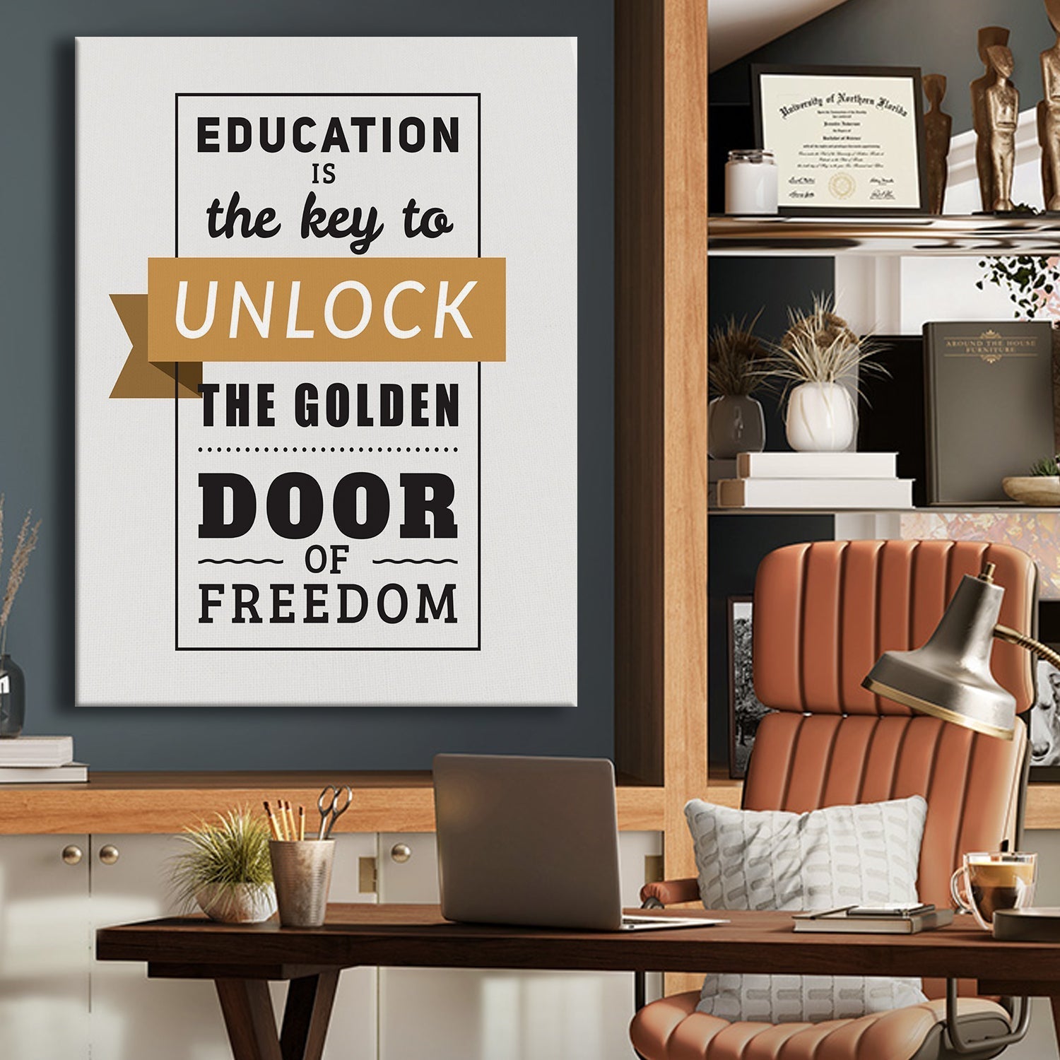 Inspirational Canvas Framed Posters With Motivational Quotes in Large Size for Office and Startups.