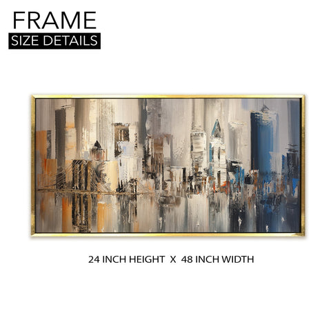 Landscapes Abstract Modern Art Large Canvas Paintings. Framed Digital Reprints of Famous and Vibrant Artwork (LDWA05)