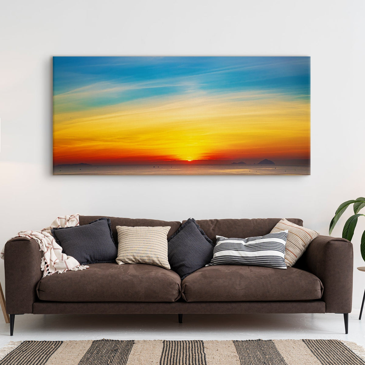 Landscapes Abstract Modern Art Large Canvas Paintings. Framed Digital Reprints of Famous and Vibrant Artwork (LDWA06)