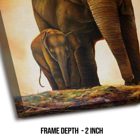 Large Wildlife Canvas Wall Art Painting for Living Room and Office.