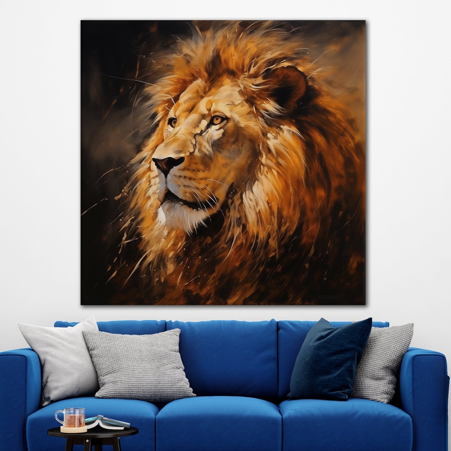 Large Wildlife Canvas Wall Art Painting for Living Room, Home, and Office.