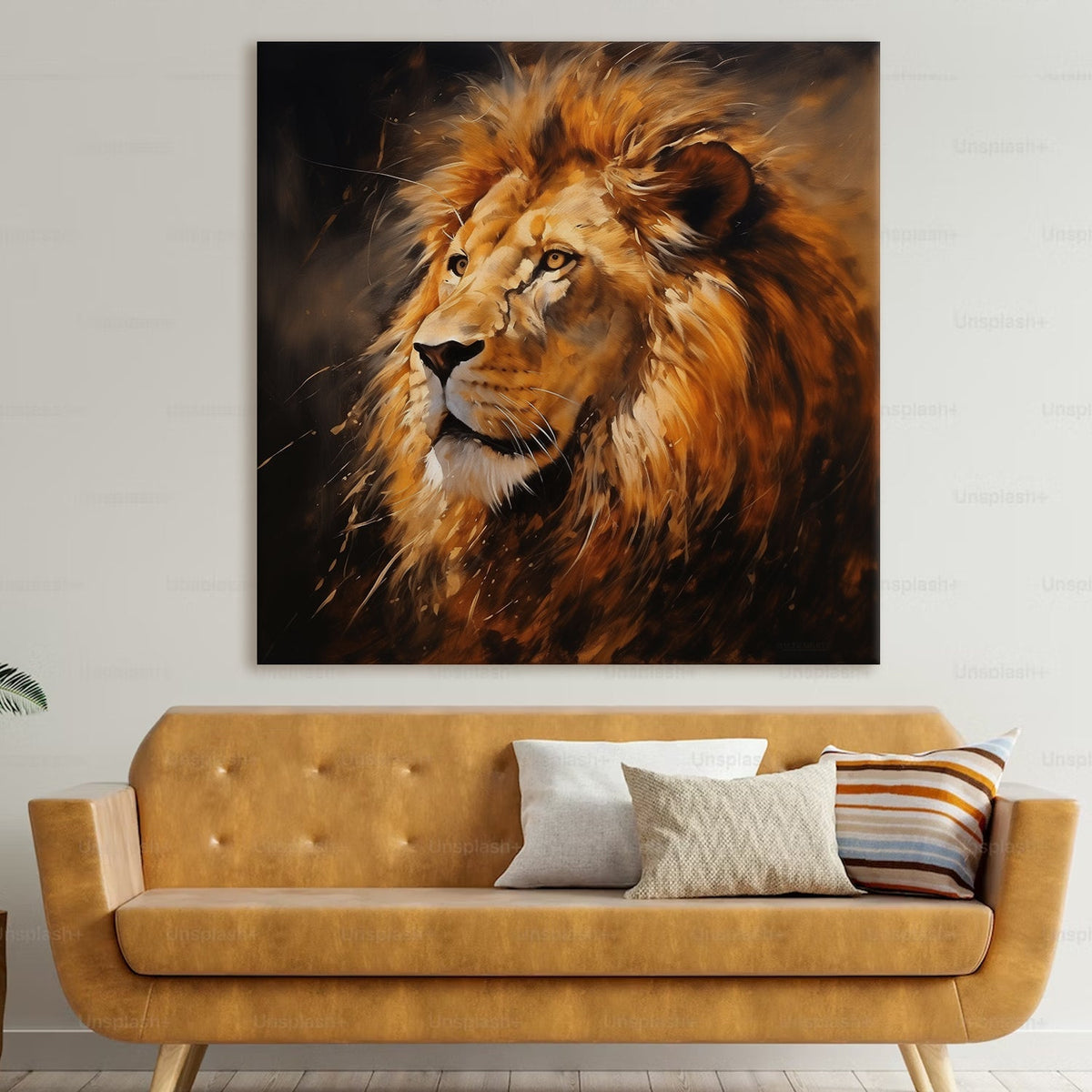 Large Wildlife Canvas Wall Art Painting for Living Room, Home, and Office.