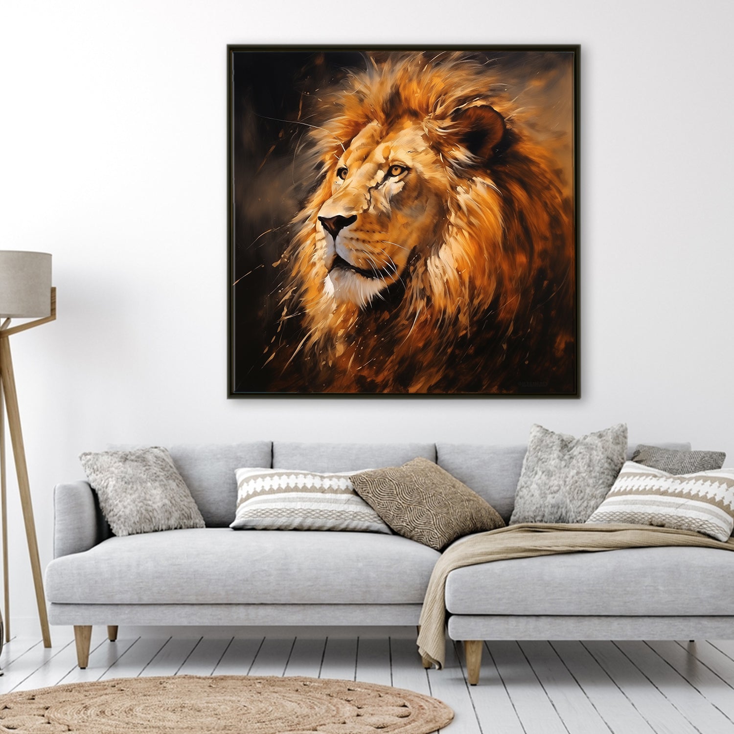 Large Wildlife Canvas Wall Art Painting for Living Room, Home, and Office.