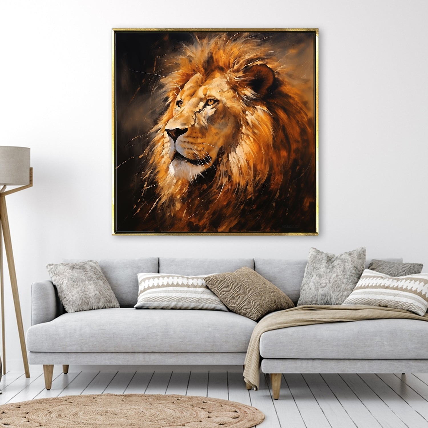 Large Wildlife Canvas Wall Art Painting for Living Room, Home, and Office.