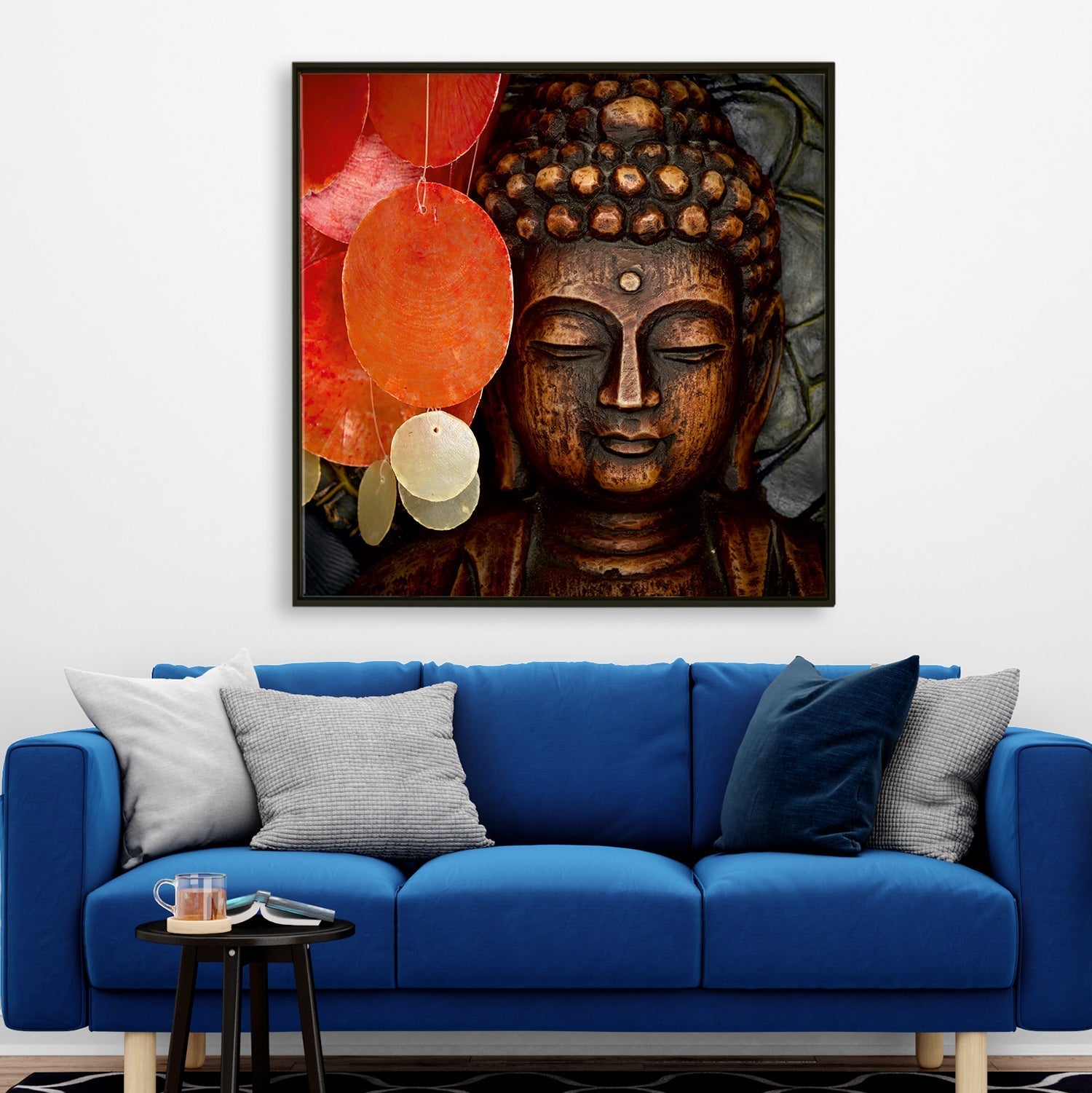 Lord Buddha Wall Art Painting For Bedroom and Office Wall Decoration