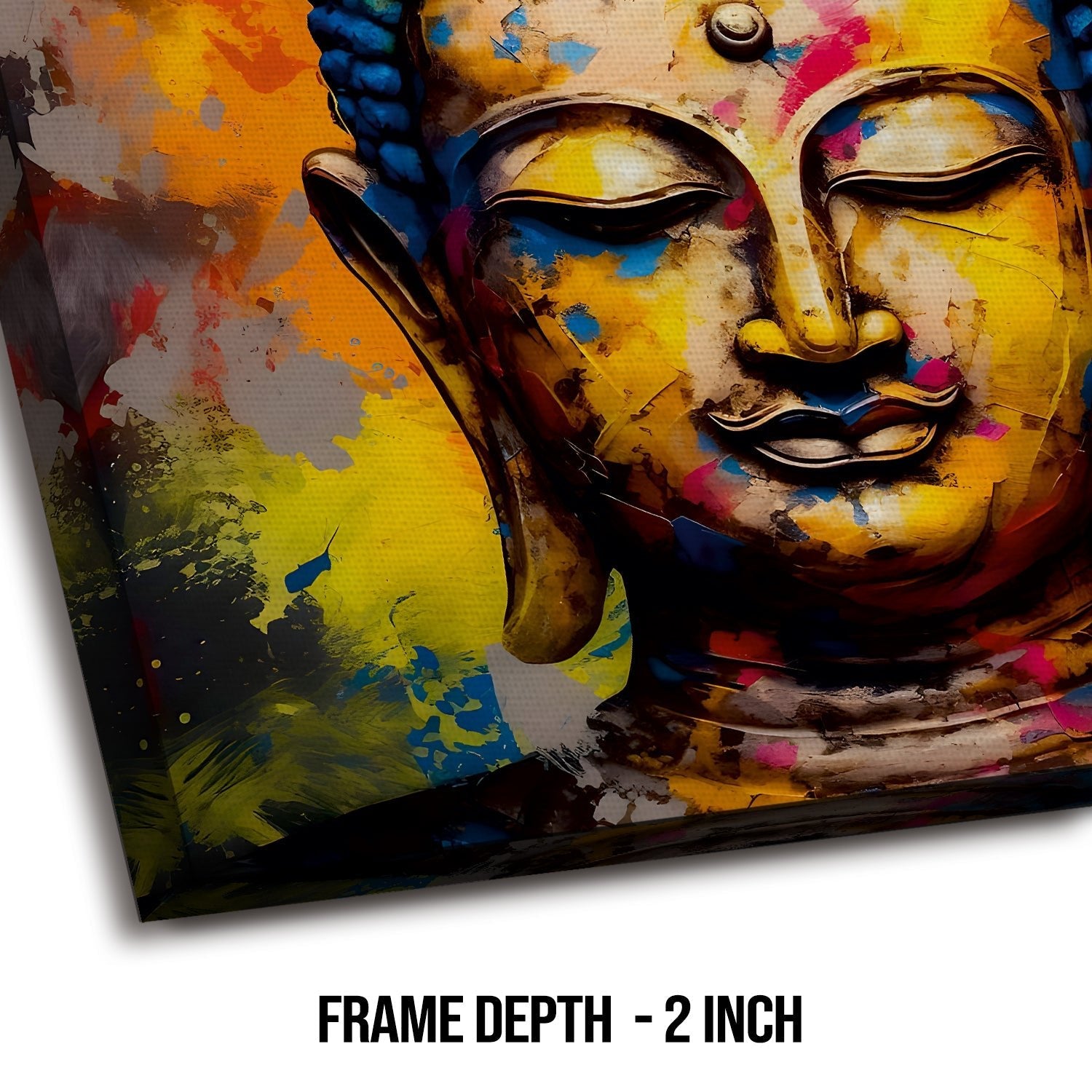 Lord Buddha Wall Art Painting For Living room and Office Wall Decoration