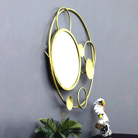 Abstract Circular Round Mirror Wall Decor