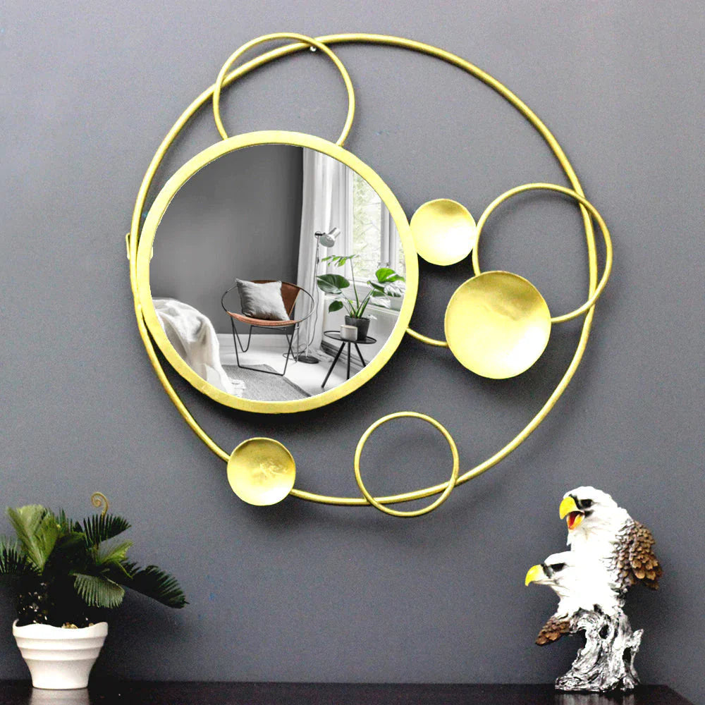 Abstract Circular Round Mirror Wall Decor