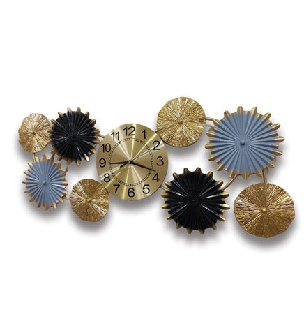 Metal Decorative Horizontal Wall Clock