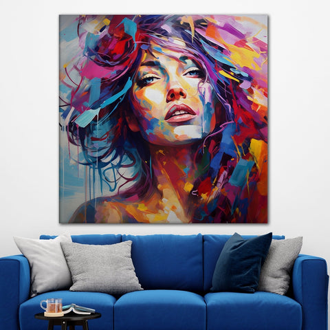 Modern Art Large Canvas Paintings. Framed Digital Reprints of Famous and Vibrant Artwork