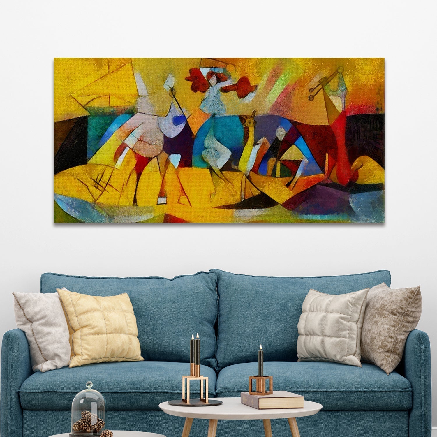 Modern Art Large Canvas Paintings. Framed Digital Reprints of Famous and Vibrant Artwork