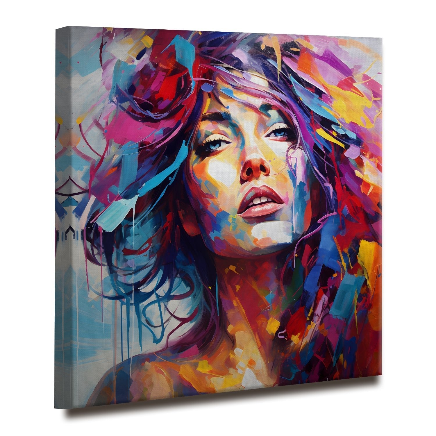 Modern Art Large Canvas Paintings. Framed Digital Reprints of Famous and Vibrant Artwork