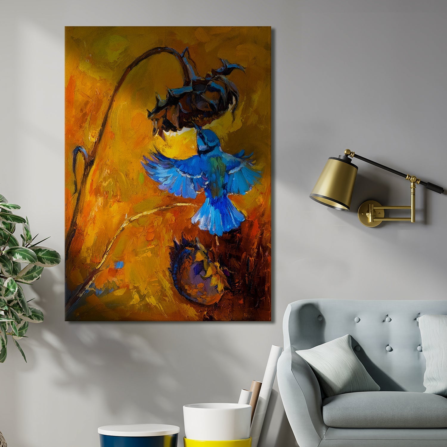 Modern Art Large Canvas Paintings. Framed Digital Reprints of Famous and Vibrant Artwork