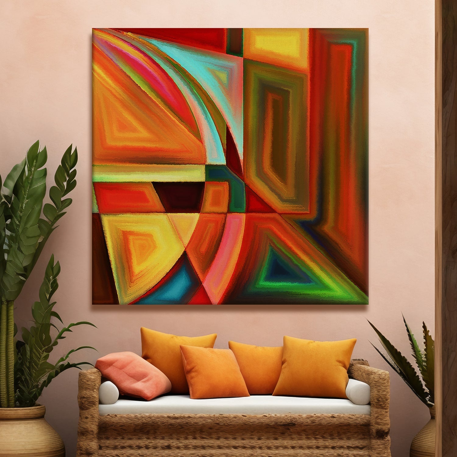 Modern Art Large Canvas Paintings. Framed Digital Reprints of Famous and Vibrant Artwork