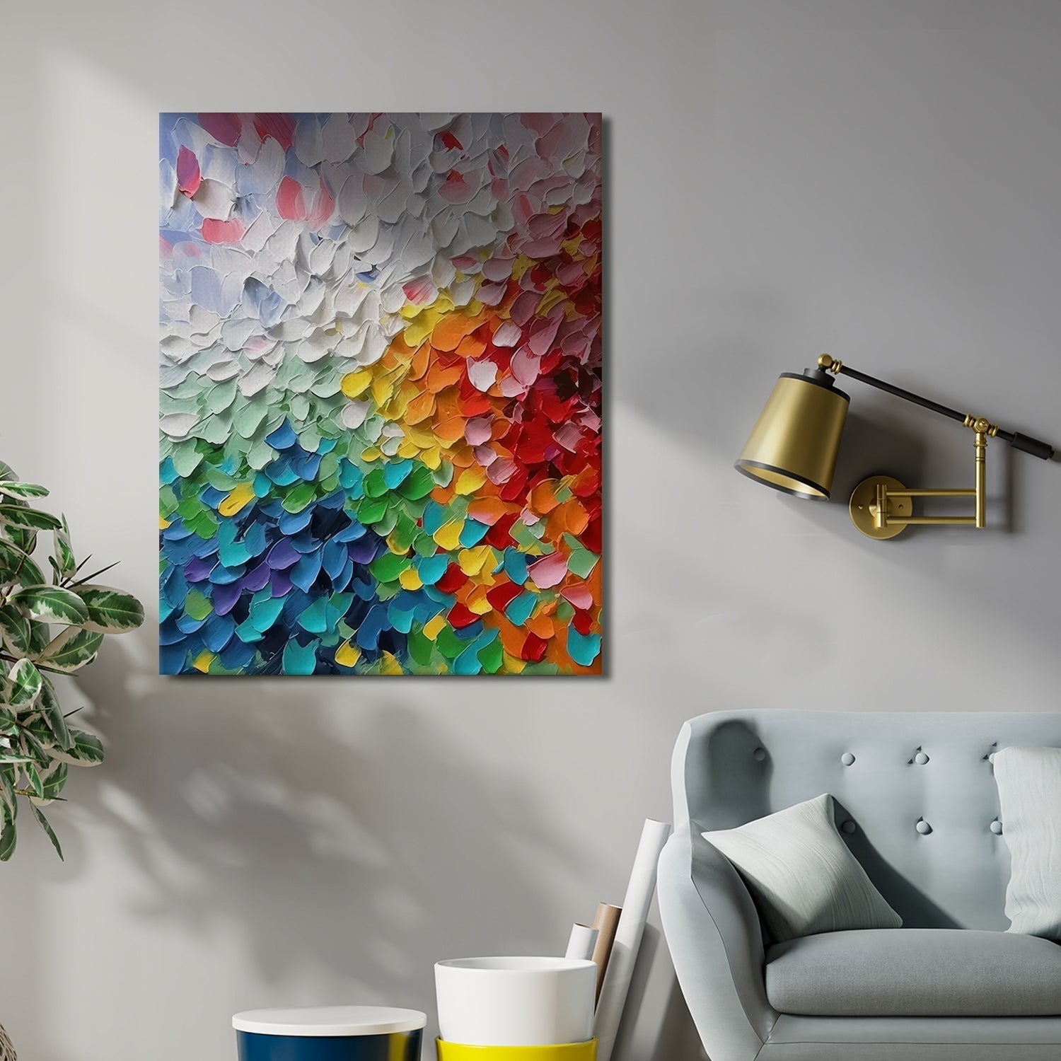 Modern Art Large Canvas Paintings. Framed Digital Reprints of Famous and Vibrant Artwork