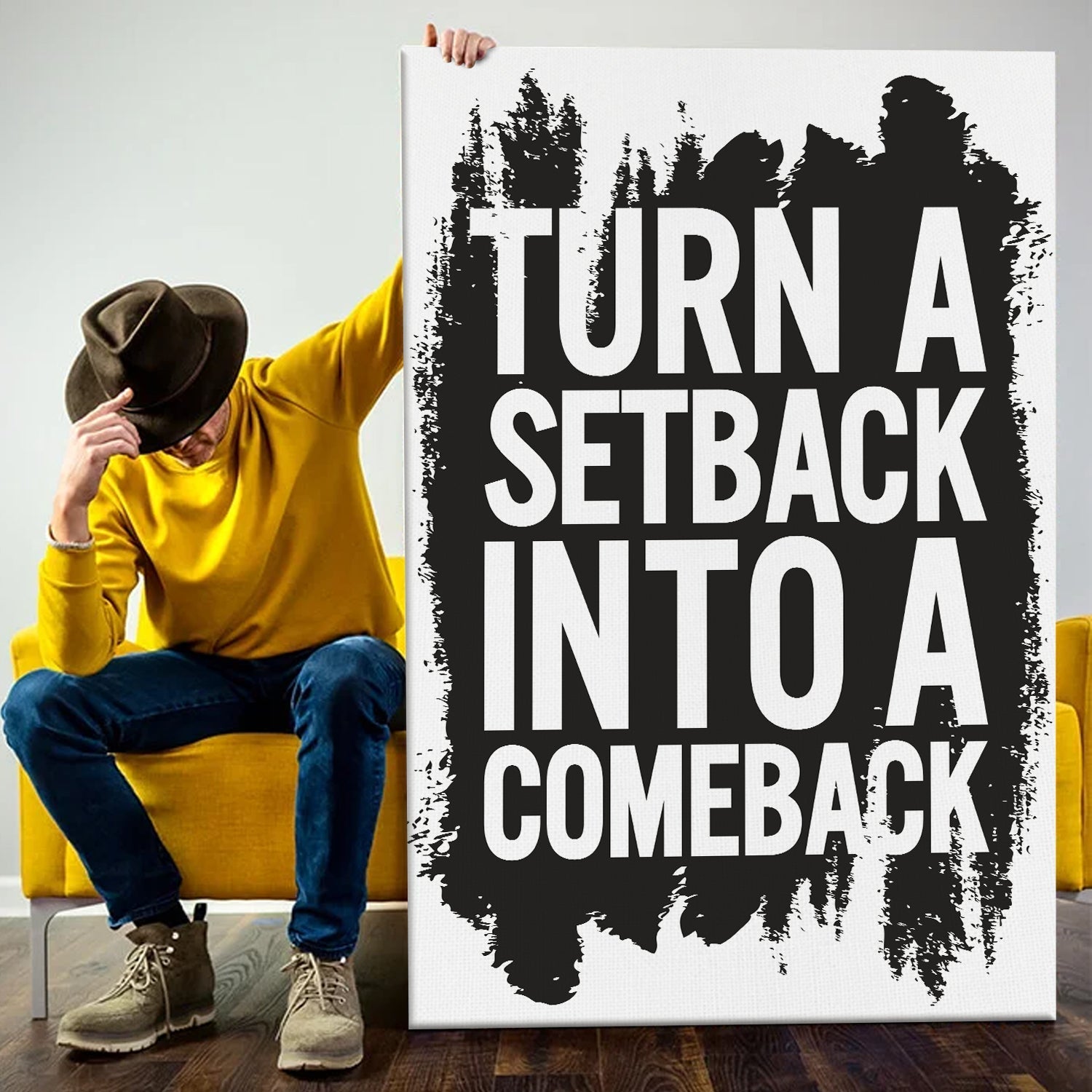 Motivational Canvas Posters With Inspiring Quotes Large Size