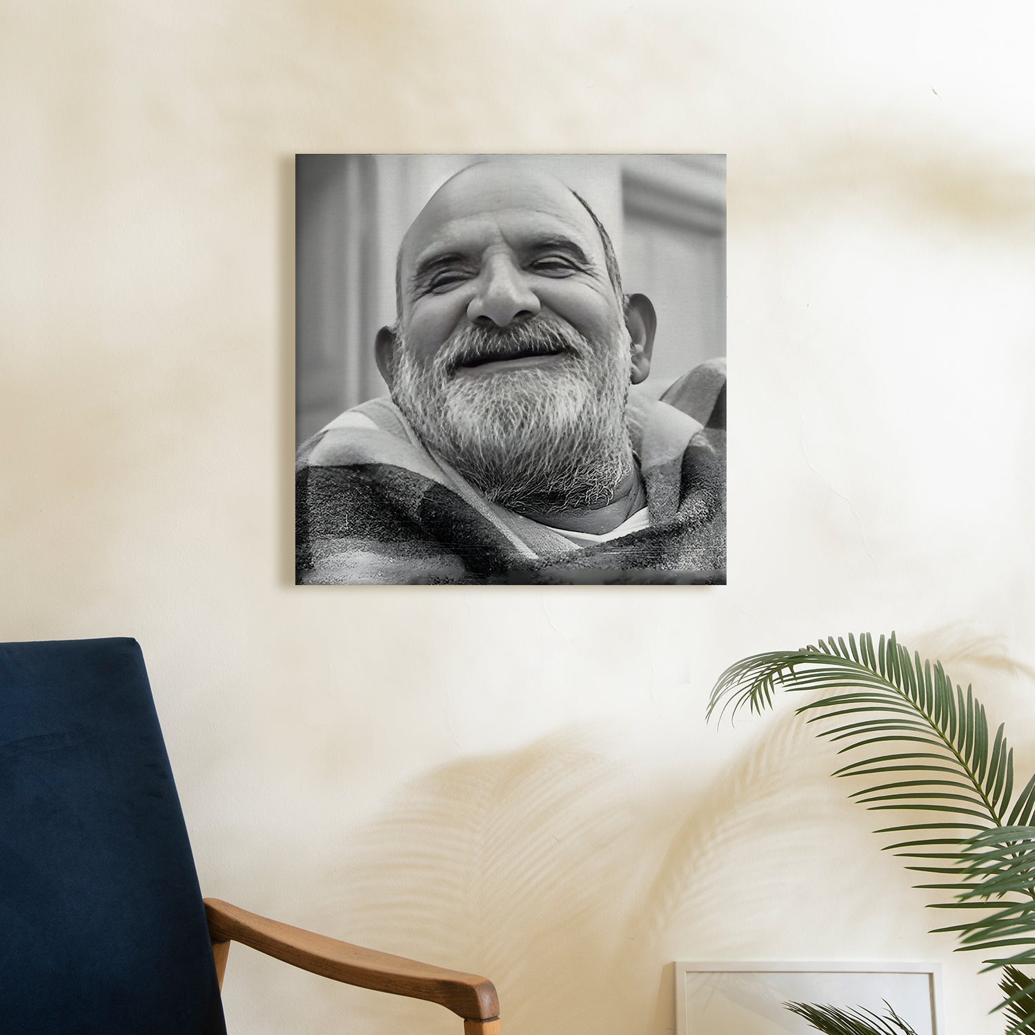 Neem Karoli Baba Canvas Painting For Home and Office Wall Decoration