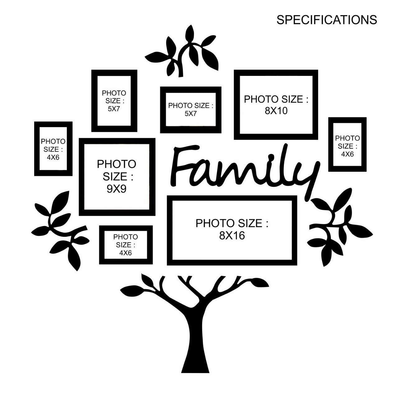 Personalised Family Tree Collage Set Celebrate Love and Togetherness with Style